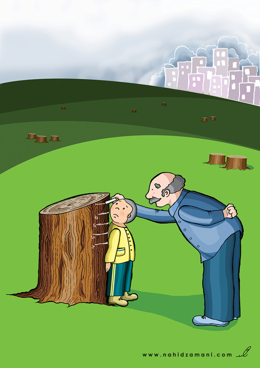 Tree -Next Generation- Earth- Inheritance- Nature -Pollution -Forest -Trees- Cut down trees- Children-
